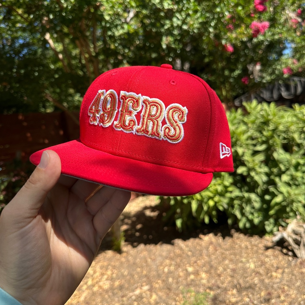 🧢🏈New Era 59Fifty 7 5/8 Fitted Hat San Francisco 49ers NFL Niners❤️💛